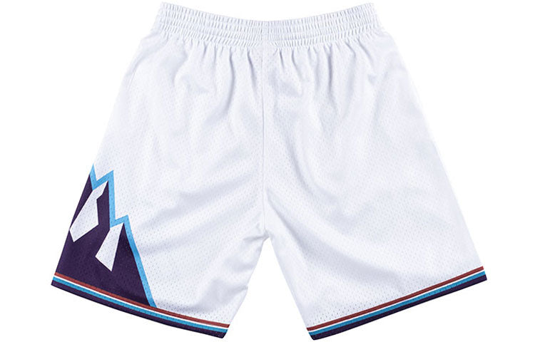 شورت Mitchell & Ness NBA Swingman من Utah Jazz 1996-97 "White Purple" SMSHAC19029-UJAWHIT96