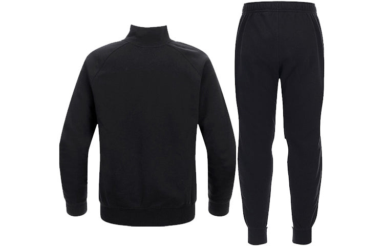 Nike Casual Stay Warm Fleece Sports Stand Collar Suit Black BV3017-010