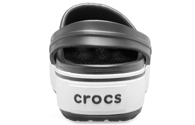 (WMNS) Crocs Beach Sandals Black White 205434-066