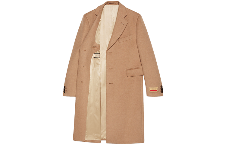 Gucci Single Breasted Overcoat 'Camel' 663482-ZAHGS-2250