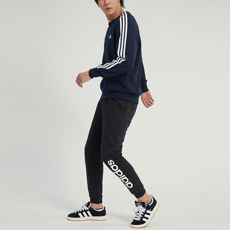 adidas Essentials French Terry 3-Stripes Sweatshirt 'Navy' IC9318
