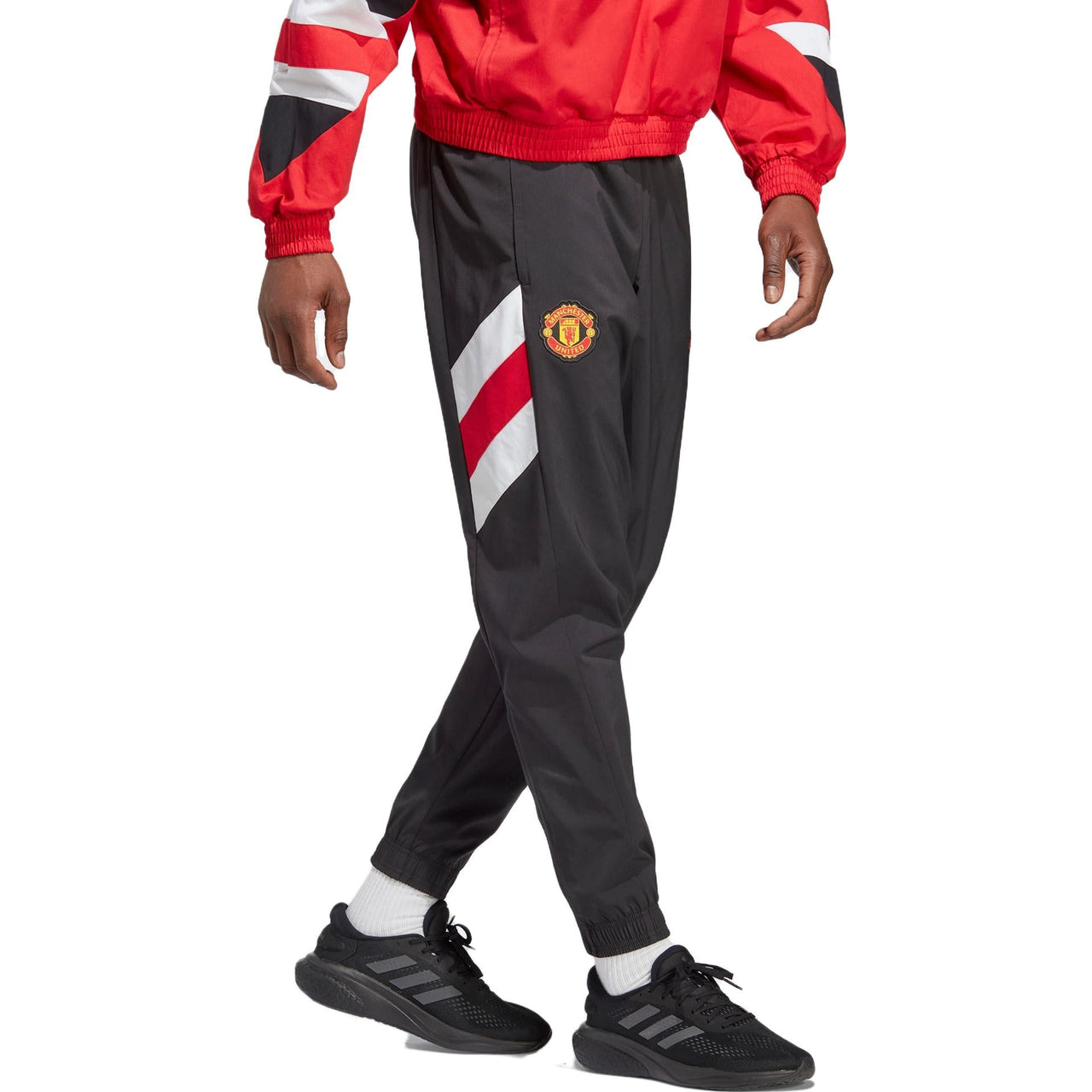 adidas Manchester United Icon Woven Soccer Pants 'Black' HT1993