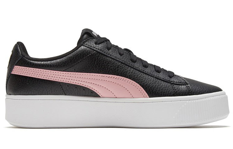 (WMNS) PUMA Vikky Stacked Black/Pink 369143-05
