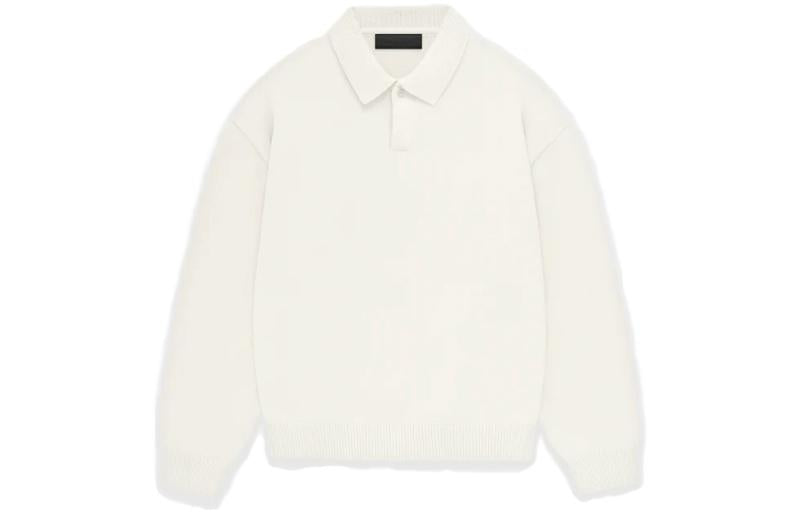Fear of God Essentials FW23 Knit Polo 'Cloud Dancer' 192BT232181F