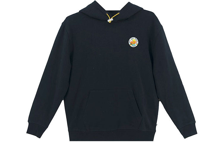 (WMNS) Vans Back Pattern Printing Pullover Hoodie Black VN0A5F6GBLK