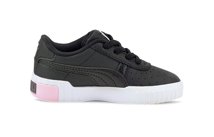 (TD) PUMA Cali Casual Board Shoes Black/White/Pink 368861-01