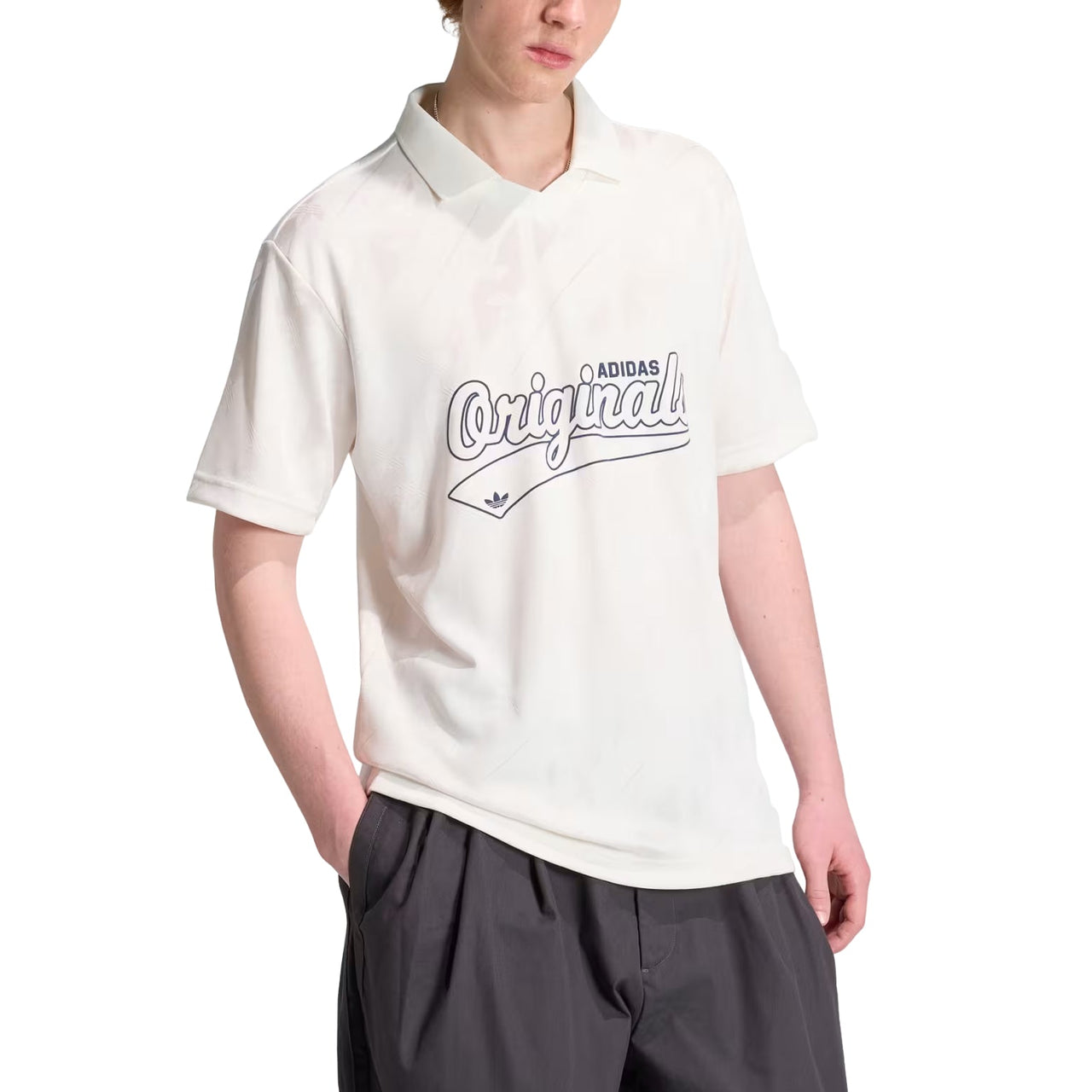 adidas Jacquard Jersey Asia Sizing 'Cloud White' KR7221