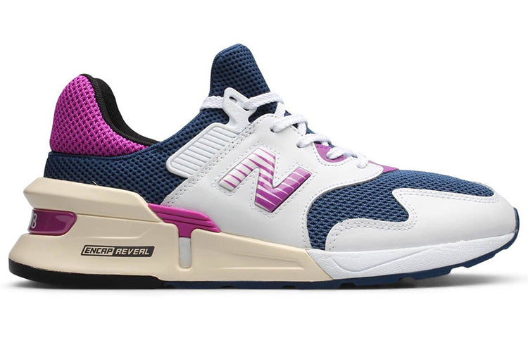 حذاء New Balance 997S Moroccan Tile باللون الأبيض والأرجواني والأزرق MS997JHA