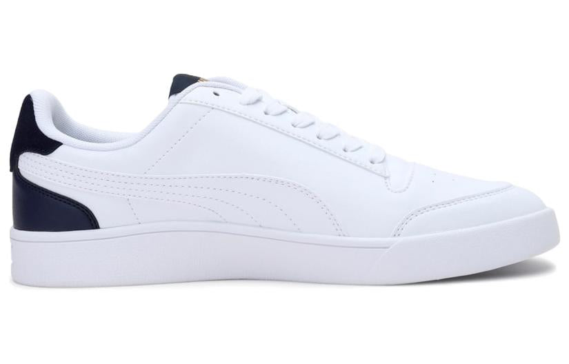 PUMA Shuffle Casual Skateboarding Shoes Unisex White Black 382141-05