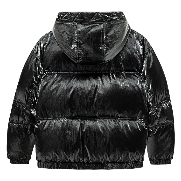 (GS) Converse Logo Short Down Jacket 'Black' CV2142082GS-002