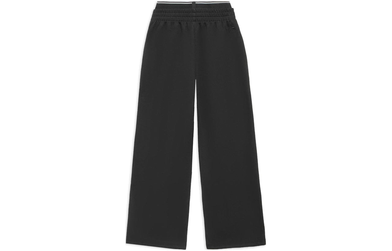 Li-Ning Heart Graphic Loose Fit Straight Sweatpants 'Black' AKLS978-3