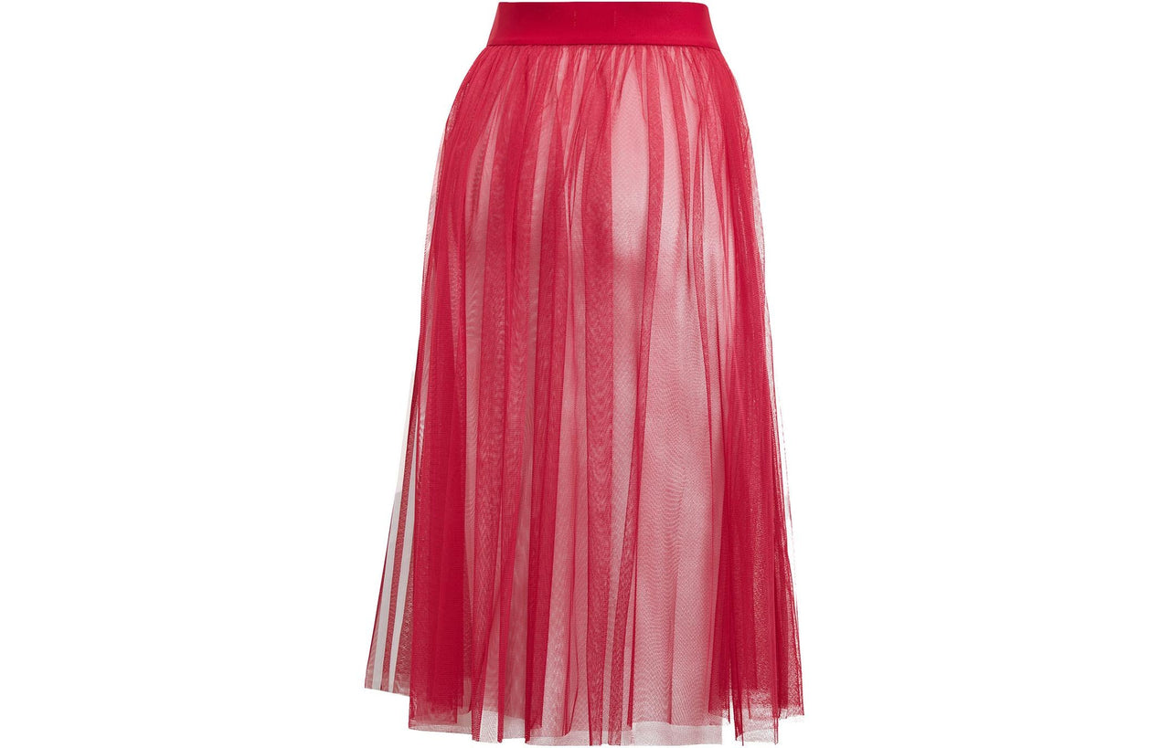 (WMNS) adidas Tulle Skirt 'Red' DV0851