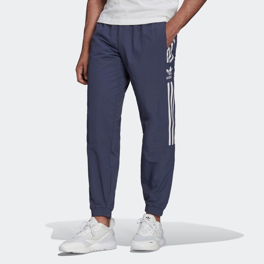 Men's adidas originals Side Stripe Logo Micro Mark Bundle Feet Sports Pants/Trousers/Joggers Japanese Version Blue HC2004