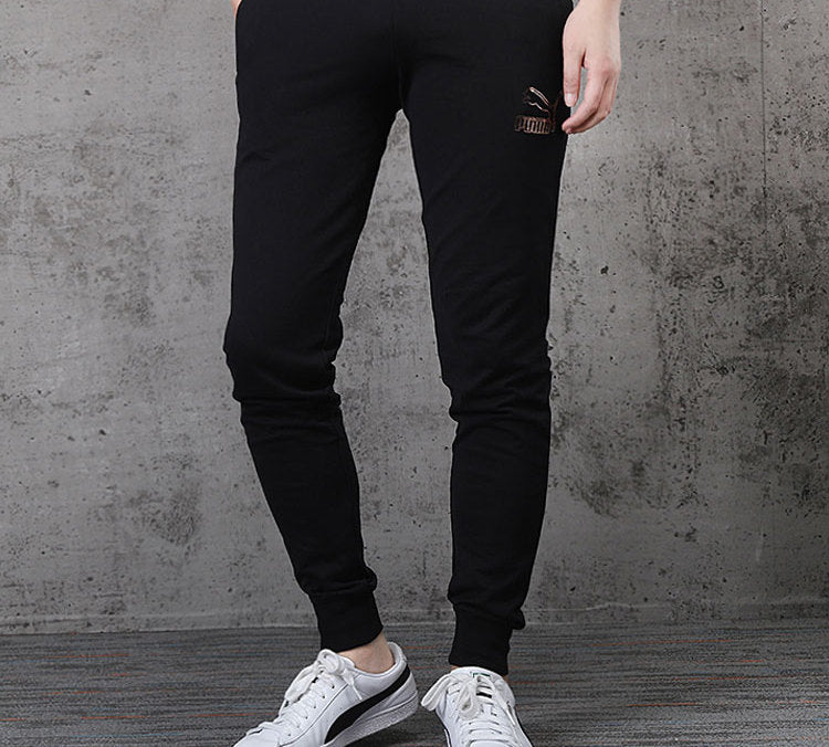 PUMA Knit Sweatpants 'Black White' 597460-01