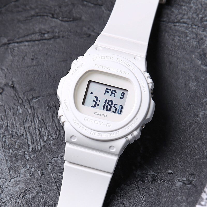 CASIO G Shock Waterproof Sports White Digital BGD-570-7