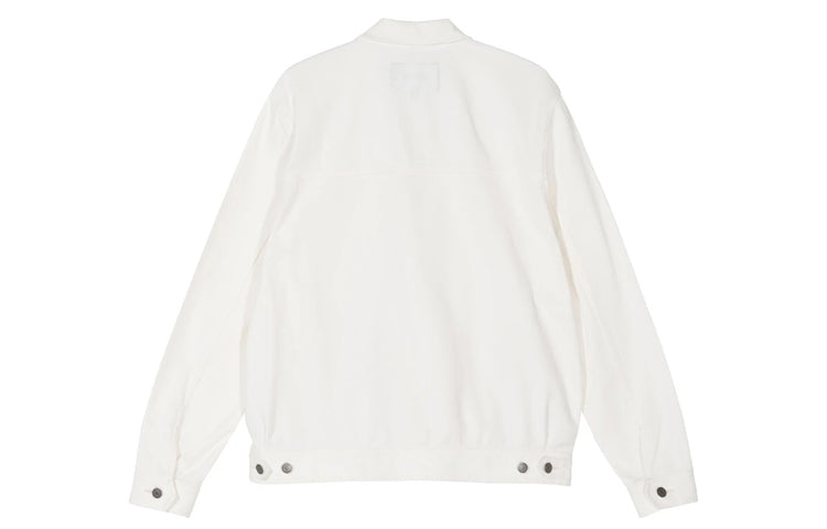 Stussy Ranch Jacket lapel Solid Color Unisex White 115494