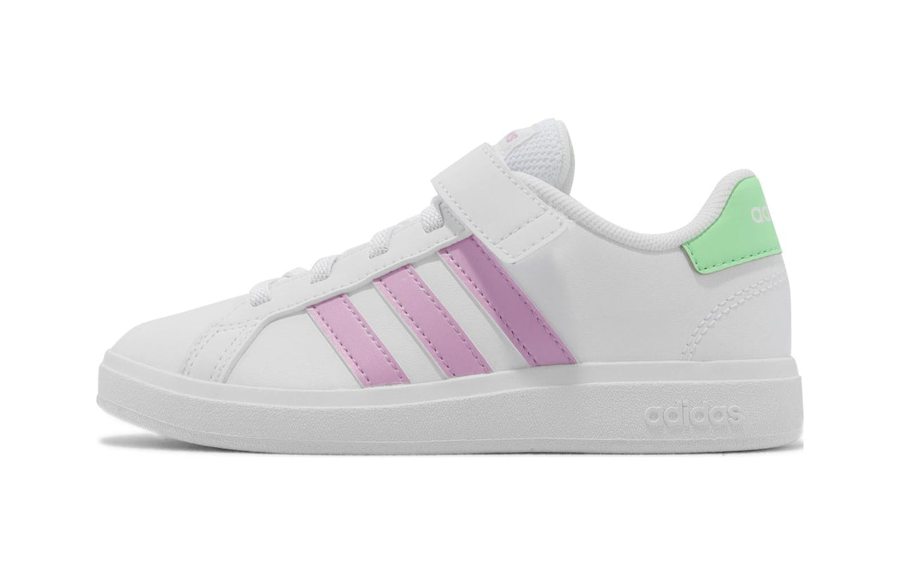 (PS) adidas Grand Court 2.0 EL 'White Collegiate Purple' GX7158