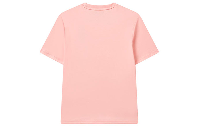 (WMNS) FILA Logo Pattern Round Neck Short Sleeve Pink F11W128145F-PK