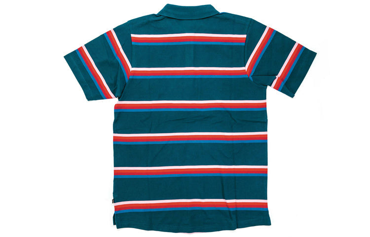 Nike SB x Parra Crossover Casual Stripe Short Sleeve polo Asia Edition Green Dark green CI2025-347