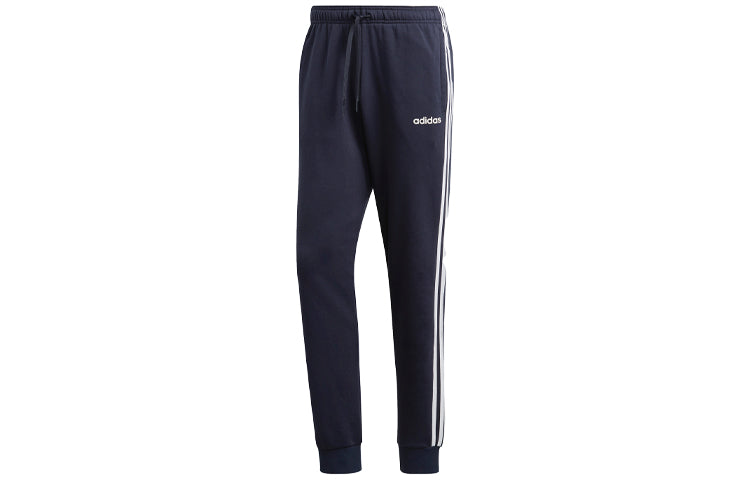 adidas Classic Logo Drawstring Sports Pants Blue DU0497
