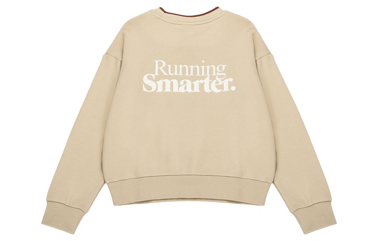 (WMNS) New Balance Athletics 70s Crewneck Sweatshirt Asia Sizing 'Beige White' AWT23552-INC