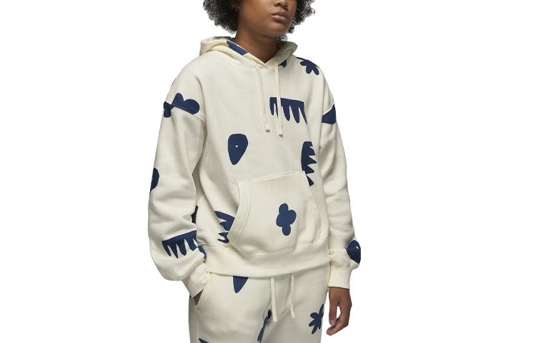 (WMNS) Air Jordan Artist Series By Mia Lee Fleece Hoodie 'White' DV2005-133