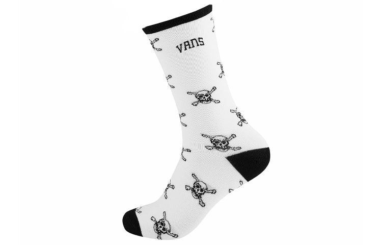 Vans Casual Printed Breathable Socks 1 Pack 'White Black' VN0A54K2WHT