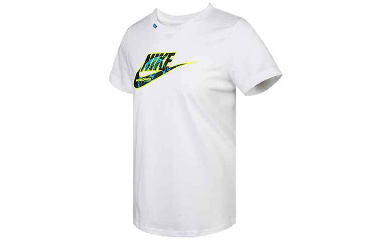 (WMNS) Nike Sportswear Round Neck Casual Short Sleeve White CV9165-100