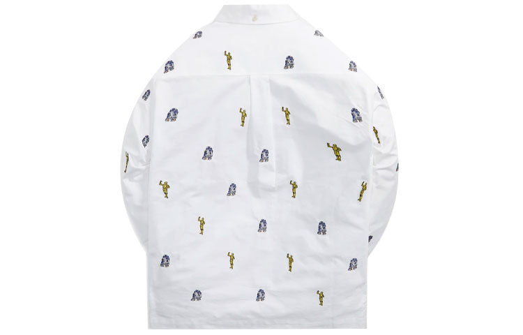 KITH x STAR WARS Button Down Oxford Shirt 'White' KHM030187-101