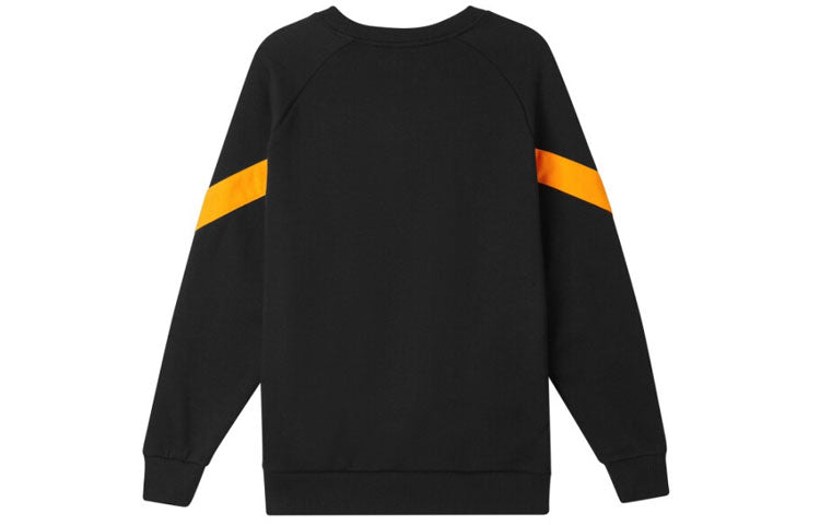 New Balance Athletics Logo-Print Sweatshirt 'Black Orange' AMT11326-BK