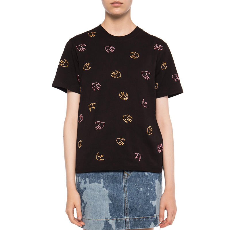 McQ Alexander McQueen Cotton Short Sleeve Black 473705-RNJ56-1000