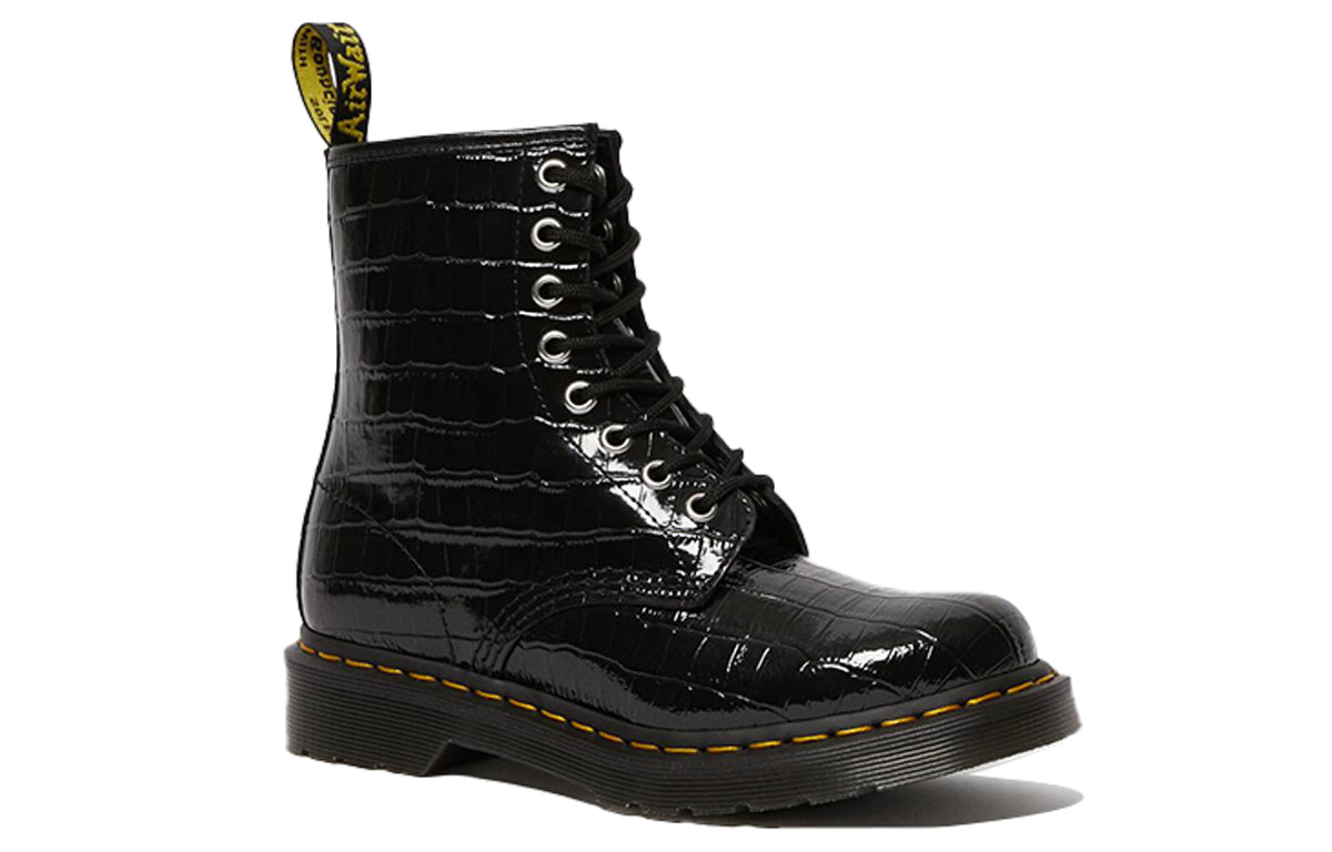 (WMNS) Dr. Martens 1460 Patent Leather Crocodile Print 26262001