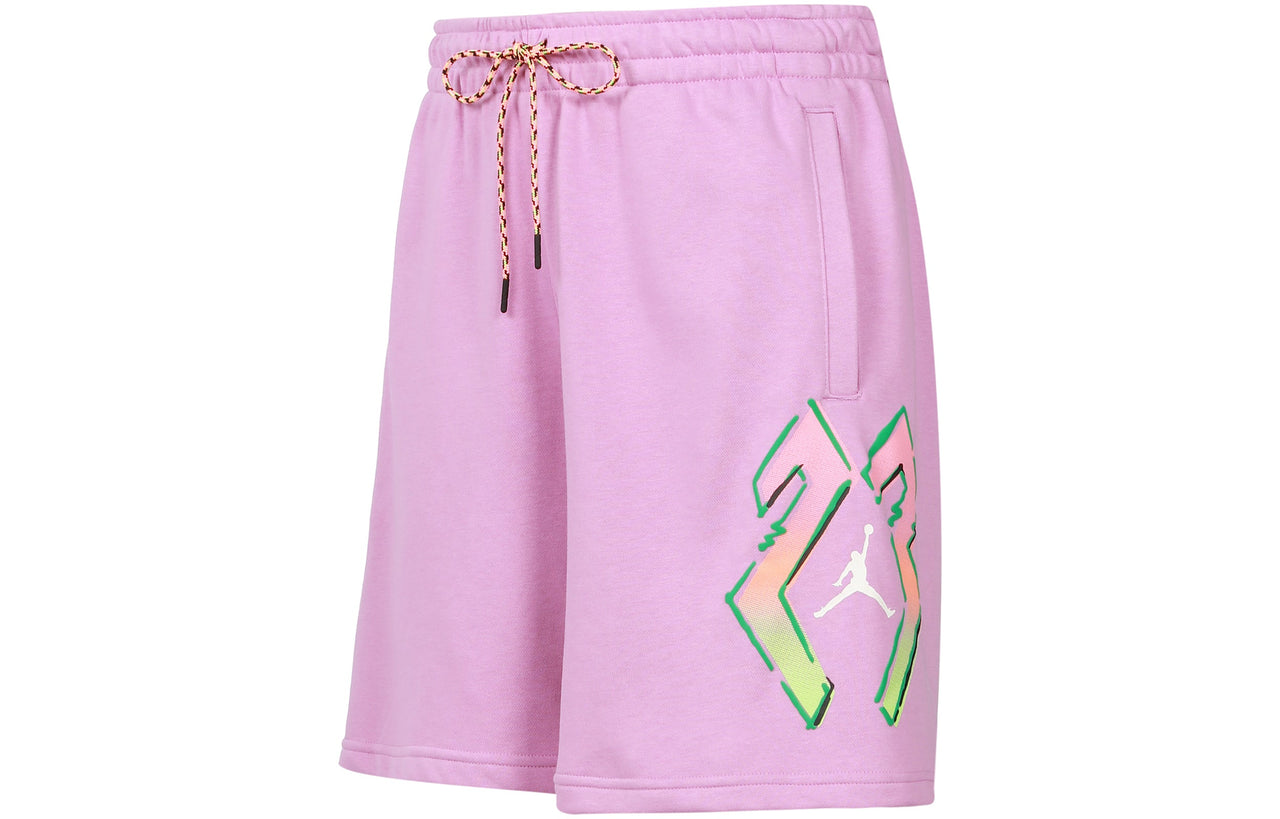Jordan Alphabet Pattern Straight Shorts Men's Purple CZ4848-591