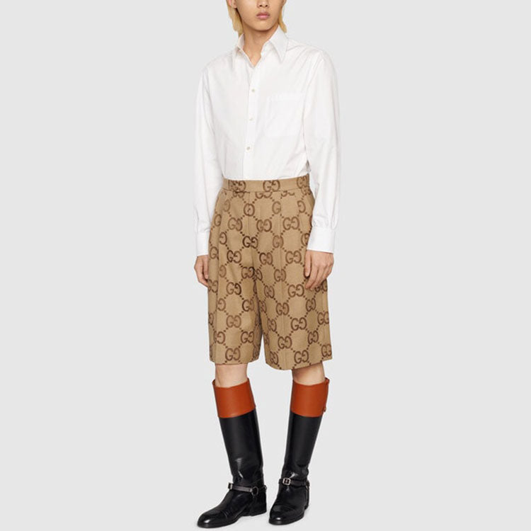Gucci Jumbo GG Canvas Shorts 'Beige Ebony' 673181-ZAHT6-2580