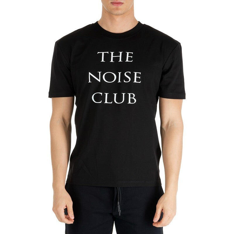 Men's McQ Alexander McQueen Round Neck Printing Alphabet Short Sleeve Black 291571-R0J27-1000