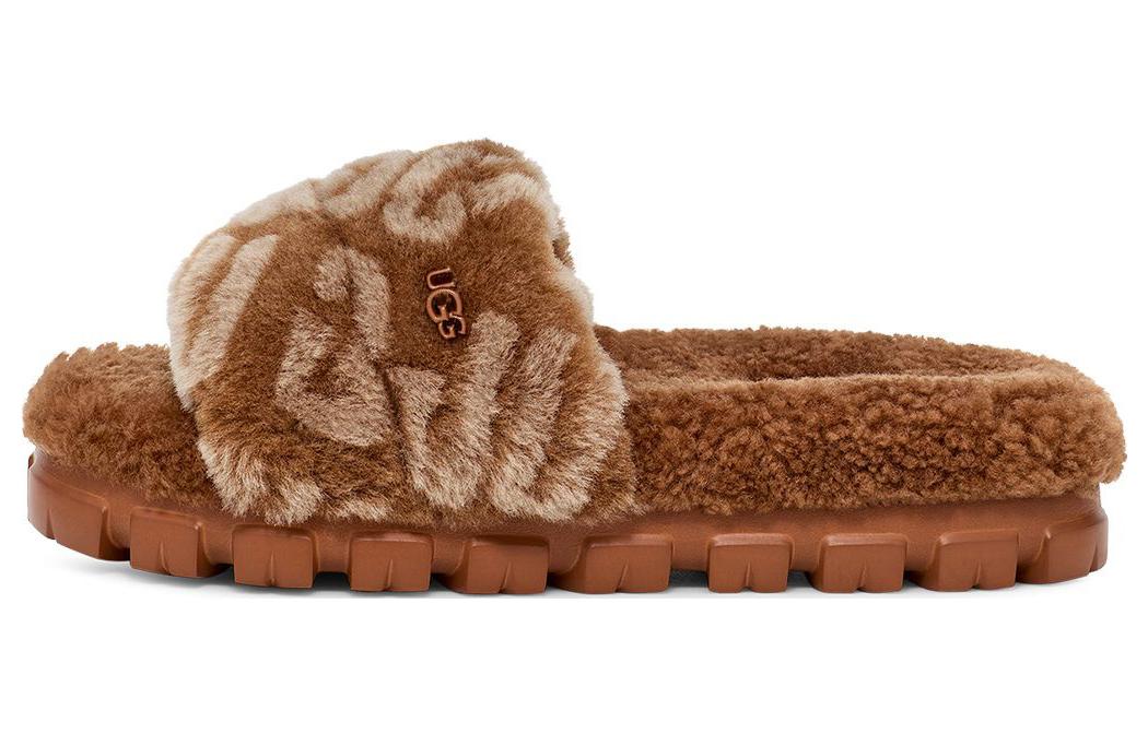 (WMNS) UGG Logo Slides 'Brown' 1148770-HWD