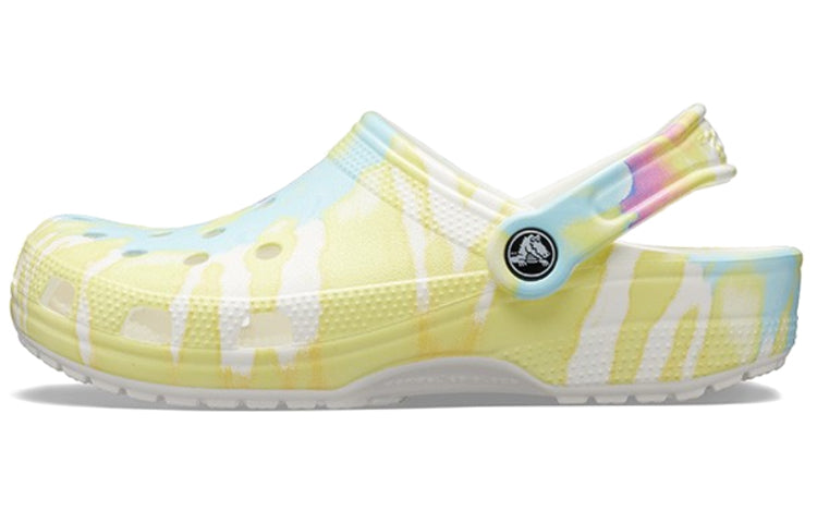 Crocs Classic Clog Tie Dye Beach Sandals Multi-Color Unisex 205453-94S