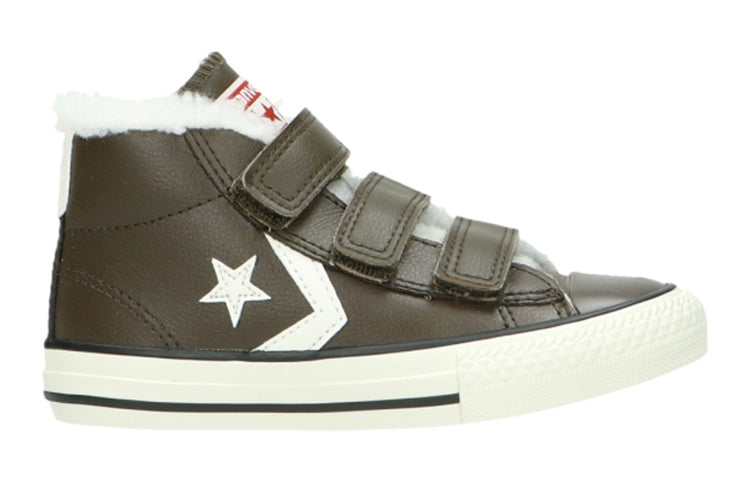Converse Star Player EV 3V Kid's Trainers Brown/White 658153C