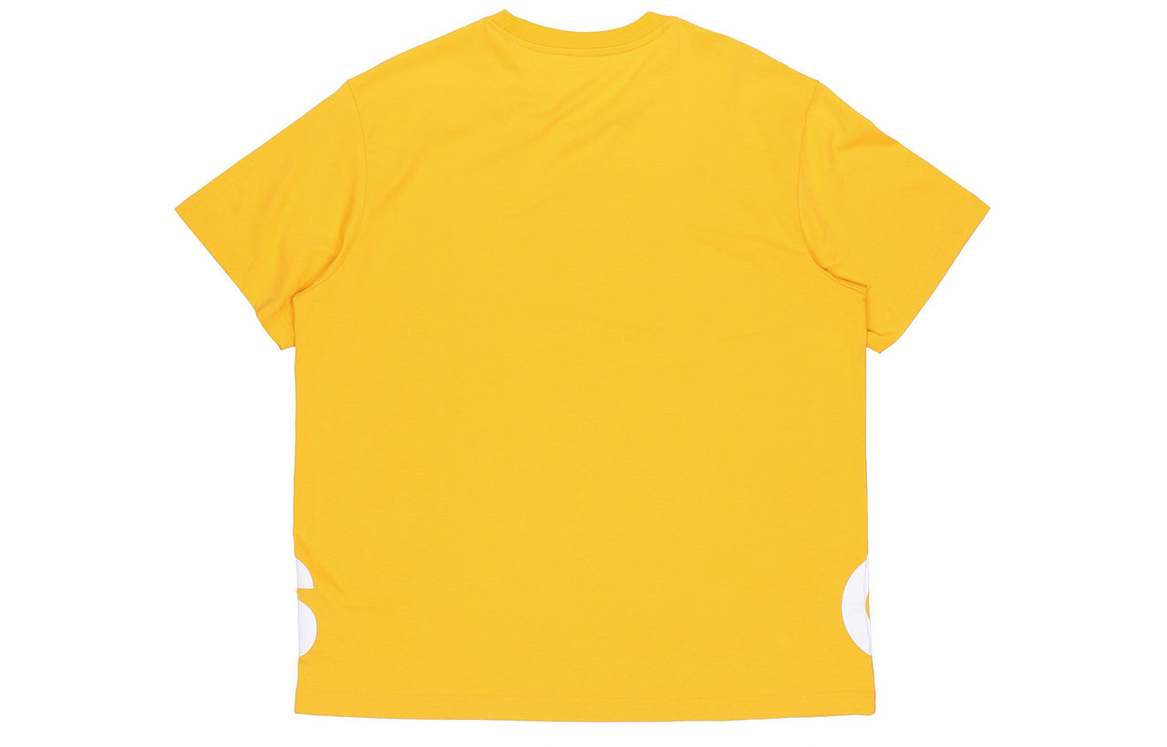 adidas Sports Round Neck Casual Alphabet Short Sleeve Yellow GK3327