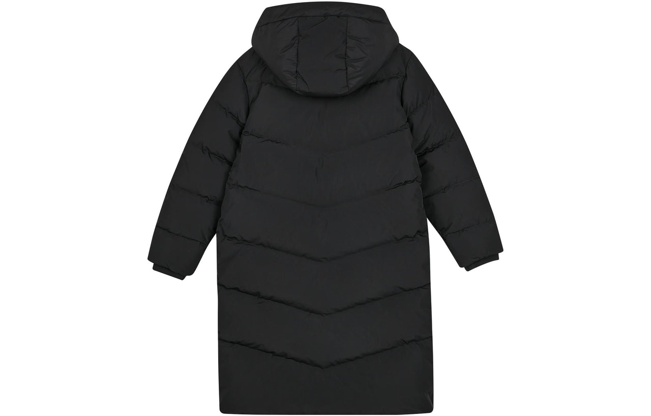 (GS) Skechers SKX Hooded Long Down Jacket 'Black' P423K027-0018