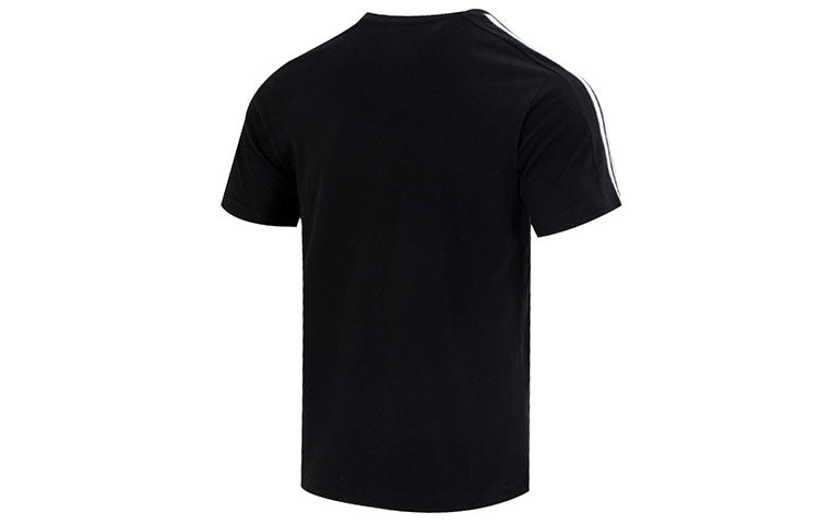 adidas Essentials Single Jersey 3-Stripes T-shirt Asia Sizing 'Black' IC9334