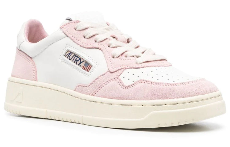 (WMNS) Autry Open Low Leather Suede 'Pink' AOLW-CE17