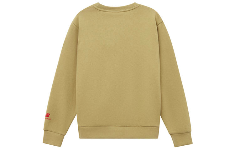 New Balance Casual Sweatshirt Asia Sizing 'Yellow Blue' AMT11341-BEI