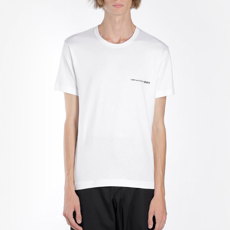 COMME des GARCONS Little Logo Applique Cotton Short-sleeve Tee 'White' S28119-3