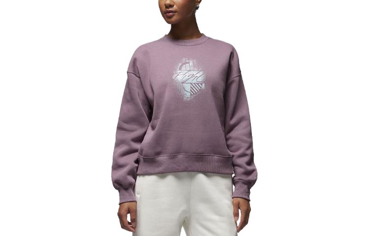 (WMNS) Air Jordan Brooklyn Fleece Graphic Hoodie 'Mauve' FD7154-508