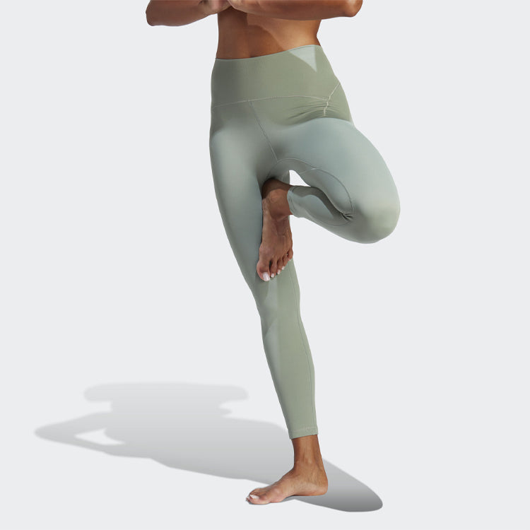 (WMNS) adidas Yoga Studio Luxe 7/8 Leggings 'Green' HR5414