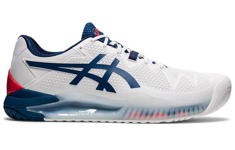 ASICS Gel Resolution 8 2E Wide 'White Mako Blue' 1041A113-103