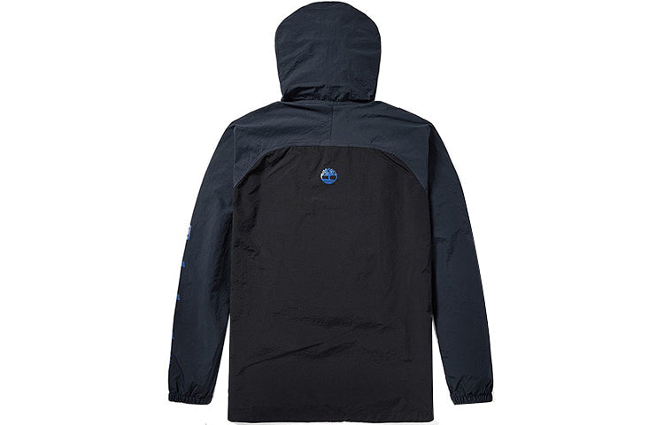 Men's Timberland Sleeve Logo Large Pocket Jacket Navy Blue A1Z8GW89