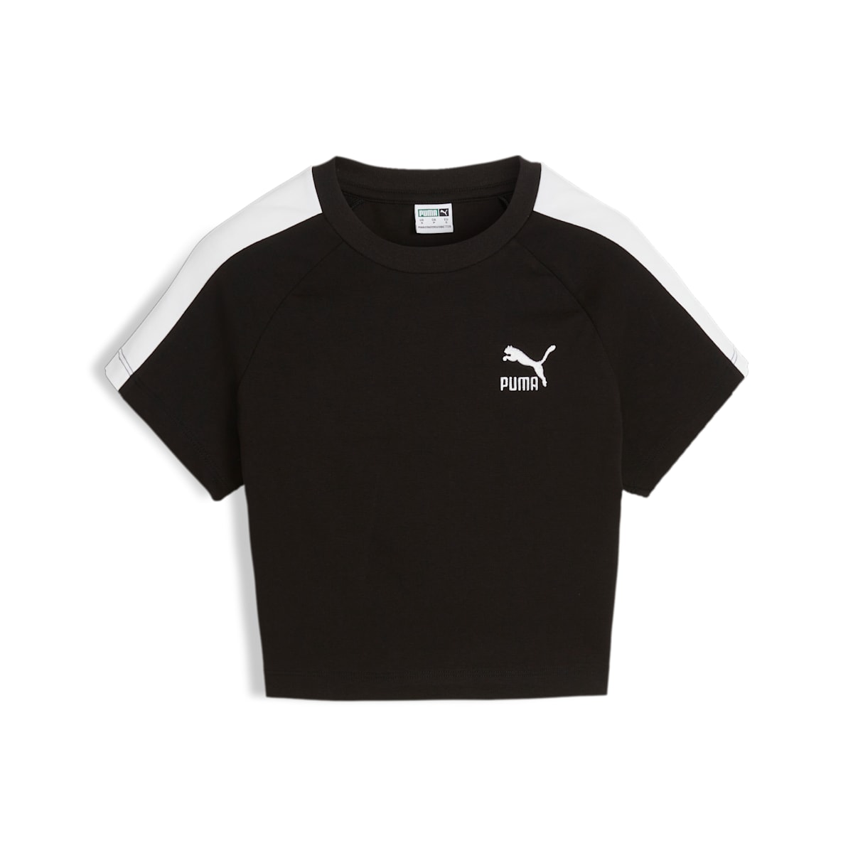 (WMNS) PUMA ICONIC T7 Baby Tee 'Black' 625598-01