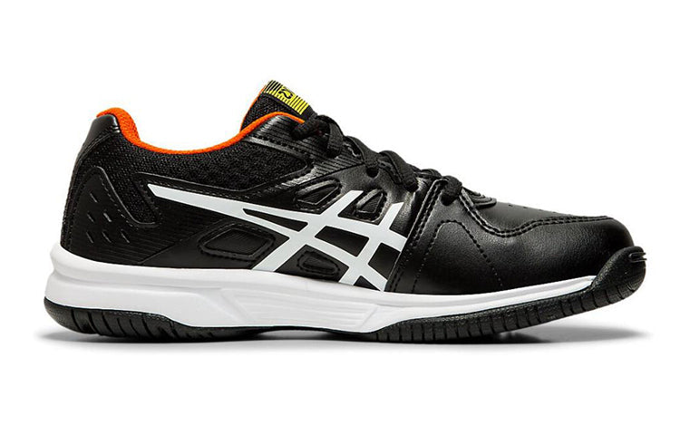 (GS) ASICS Court Slide Clay 'Black White Yellow' 1044A006-001